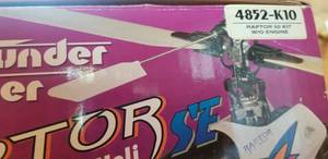 lot 301 image: RC Remote Control  Thunder Tiger Raptor 50 Size 3D Heli
