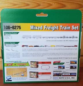 lot 409 image: Kato Mixed Freight Train Set 106-6275  New in the Box