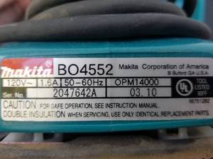 lot 493 image: Makita Power Sander Model BO4552KX