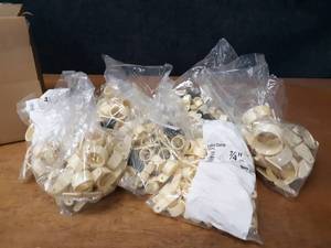 lot 357 image: Large Lot of PVC Pipe Tube Clamps 12 up to 2