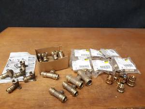 lot 298 image: Lot of (52) VIEGA ProPress Brass Fittings - 12 up to 1