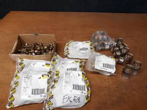 lot 307 image: Lot of (80) VIEGA 12 up to 1-14 PureFlow PEX Press Brass Fittings