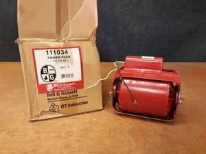 lot 366 image: NEW Bell and Gossett Electric Motor - Part No. 111034 - 112HP 1PH 1725 RPM