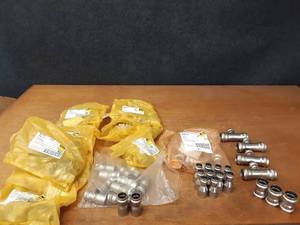 lot 316 image: Lot of (74) VIEGA 304 Stainless Steel ProPress Fittings 1