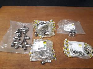 lot 319 image: Lot of (44) VIEGA 316 Stainless Steel ProPress Fittings 12
