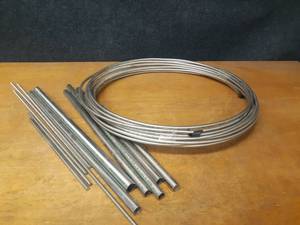 lot 321 image: Roll of 38 OD 316 SS Tubing, VIEGA 316SS 34 and 1 Pipe and More