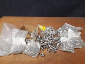 lot 397 image: Large Lot of Stainless Steel Bolts and Nuts - 14, 58, 34 and More