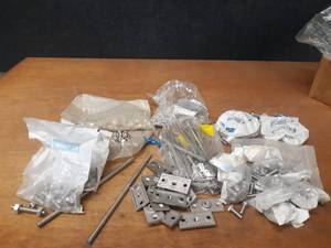 lot 399 image: Large Lot of Mostly 38 Stainless Steel Nuts and Bolts