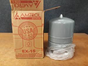 lot 410 image: NEW IN BOX - Amtrol Boiler Expansion Tank - Part No. EX-15