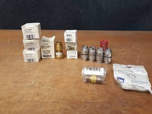 lot 413 image: Lot of (15) Watts Brass Check Valves and More