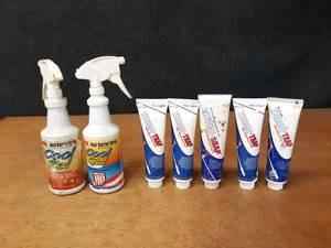 lot 473 image: Lot of (2) Spray Bottles of Welding Heat Barrier Spray and (5) Tubes of Thermo-Trap Heat Absorbing Paste