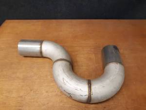 lot 493 image: Stainless Steel 4 P-Trap for Drain Assembly