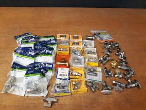 lot 505 image: Large Lot of (46) Brass Water Supply  Shut-off Valves