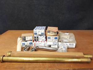 lot 515 image: Lot of Chrome Plated Brass Slip-Joint Drain Pipe Connections (1-12 and 1-14)
