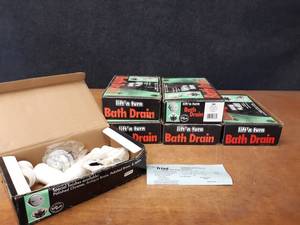 lot 521 image: Lot of (6) liftn turn Bathtub Drain Kits