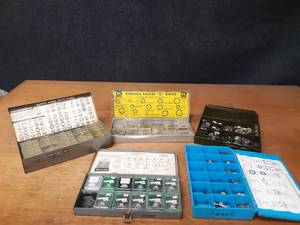 lot 536 image: Lot of (5) Parts Trays w Assorted Faucet Repair Parts