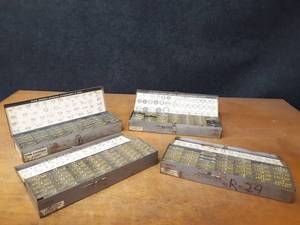 lot 538 image: Lot of (4) Parts Trays w Assorted Faucet Repair Parts