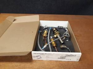 lot 545 image: Newport Brass Widespread Lavatory Faucet - Slightly Used - Appears Complete