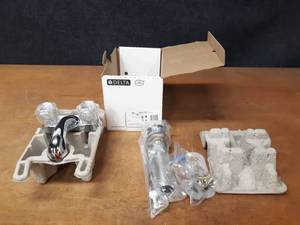 lot 546 image: Delta 2-Handle Lavatory Faucet and Drain Assembly