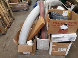 lot 567 image: PALLET LOT - PVC Pipe, Rods, Fittings and More