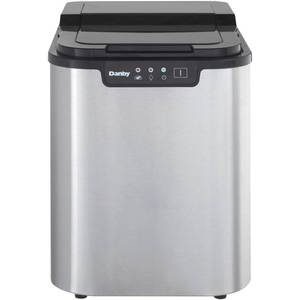 Danby Portable Ice Maker (1 Ice Cube Size) - Stainless Steel