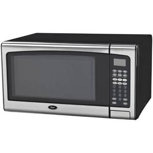 Oster 1.3 Cu. Ft. 1000-Watt Countertop Microwave Oven with Stainless Steel Front