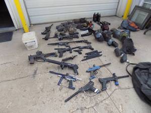 Large Lot of Paint Gun Items