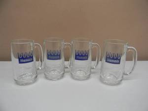 lot 8 image: SET OF 4 HAMMS BEER MUGS - FROM THE LAND OF SKY BLUE WATERS - NICE - SEE PICTURES
