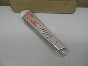 lot 35 image: NOS - LIGHTED COORS LIGHT TAP HANDLE - NEW OLD STOCK - NICE - APPROX 12.5 - SEE PICTURES