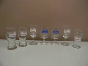 lot 51 image: COLLECTION OF 7 HAMMS BEER GLASSES - NICE - SEE PICTURES