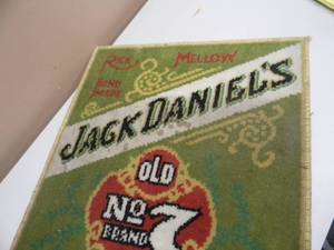 lot 60 image: VINTAGE JACK DANIELS OLD NO.7 THROW RUG - VERY COOL - SEE PICTURES