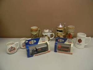 lot 68 image: COLLECTION OF STROHS BEER MUGS STEINS & MORE - NICE - SEE PICTURES
