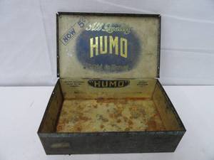 Vintage Humo Tin Cigar Box  5 Cent