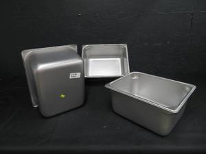 lot 41 image: 3 NEW POLAR WARE STAINLESS STEEL CONTAINERS (NSF)