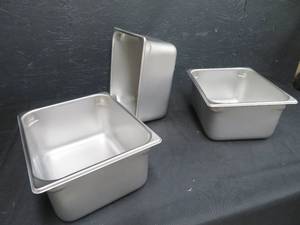 lot 42 image: 3 NEW POLAR WARE STAINLESS STEEL CONTAINERS (NSF)