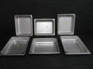 lot 49 image: 6 POLAR WARE STAINLESS STEEL PANS