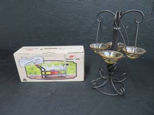 lot 64 image: BRAND NEW IN BOX CONDIMENT CADDY AND BEAUTIFUL ART DECO PIECE