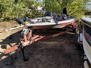 lot 509 image: 1983 Procraft 16 Fishing Boat, Mercury 115 Turbo Outboard Motor, SMP Boat Trailer Package