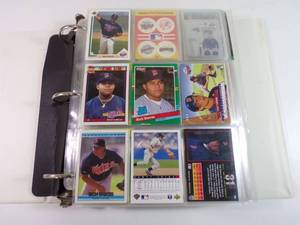 Huge Binder of Minnesota Twins Baseball Cards