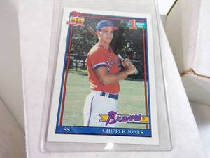 Huge Baseball Card Lot with Chipper Jones Card