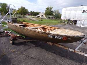 Wood Duck Boat with trailer