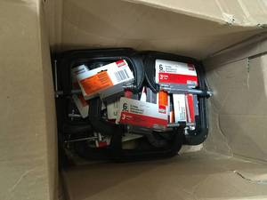 Lot of CM Series 6 in. Capacity Drop Forged C-Clamp with 3-12 in. Throat Depth by BESSEY