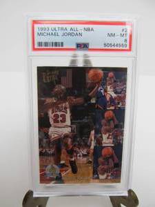 lot 128 image: 1993 Fleer Ultra Michael Jordan All-NBA #2