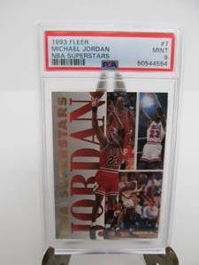 lot 133 image: 1993 Fleer NBA Superstars Michael Jordan #7
