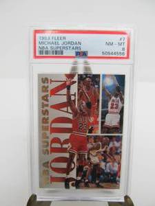 lot 136 image: 1993 Fleer NBA Superstars Michael Jordan #7