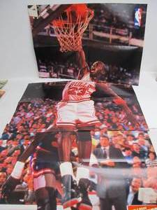 lot 148 image: Complete Set of 3 Vintage 1989 Wheaties Michael Jordan Posters