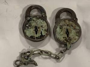 lot 28 image: Lot of 2 Gibraltar Eight Lever Locks