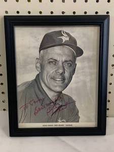 lot 73 image: Bud Grant Framed Autographed Photo
