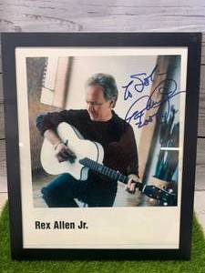 lot 74 image: Rex Allen Junior Framed Autograph Photo