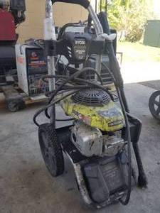 lot 525 image: Ryobi Pressure Washer, Gas  with Spray Wand and Hose